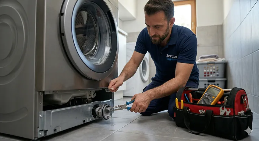 Sertler Soğutma garantili çamaşır makinesi tamiri ve orijinal parça kullanımı